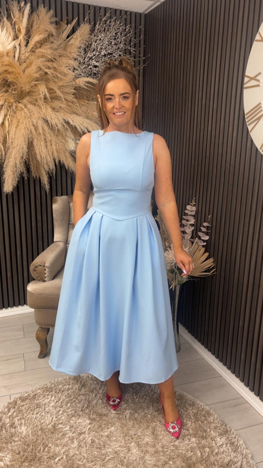 NESTA DRESS - POWDER BLUE