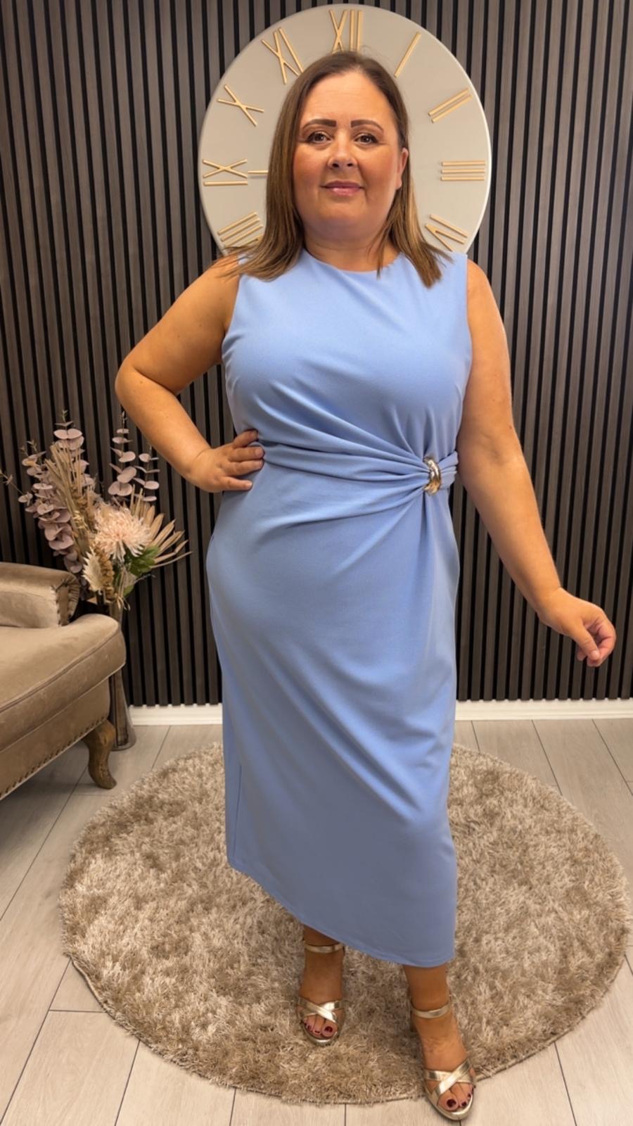 LOUISA DRESS - BLUE