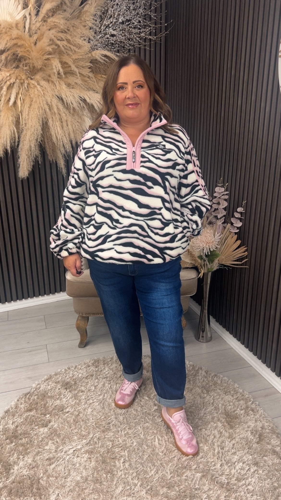 THELMA FLEECE - ZEBRA