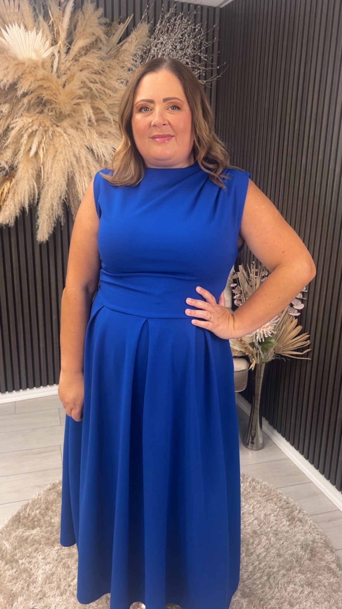 ROMY DRESS - COBALT