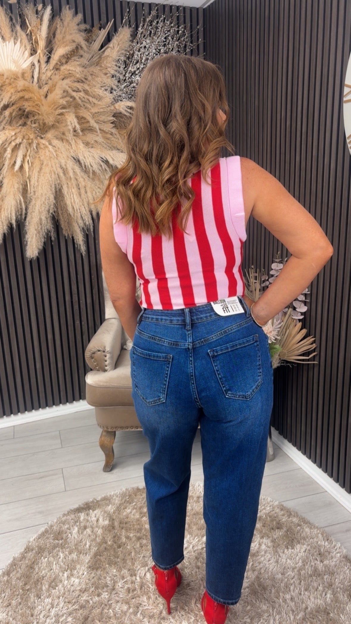JACQUELINE VEST - RED/PINK