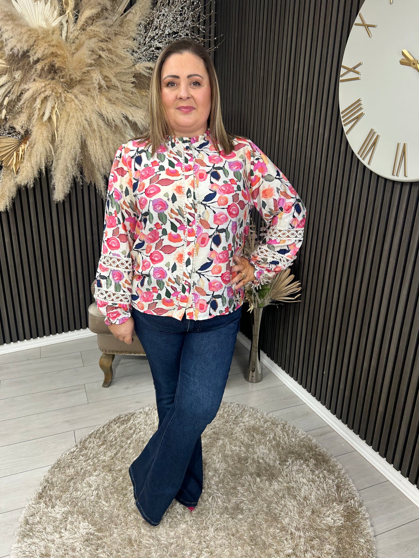 FRANKIE SHIRT - MULTI FLORAL