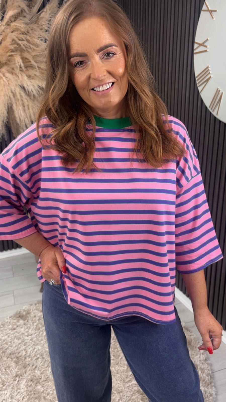 DEBBIE TOP - PINK/PURPLE