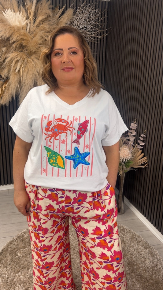 HALLIE T-SHIRT - WHITE