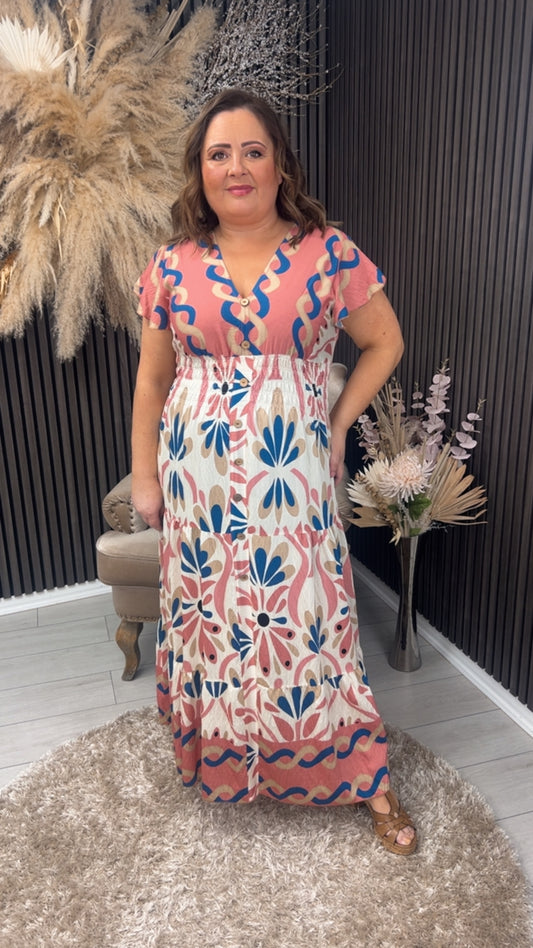 SHAUNEEN DRESS - PEACH