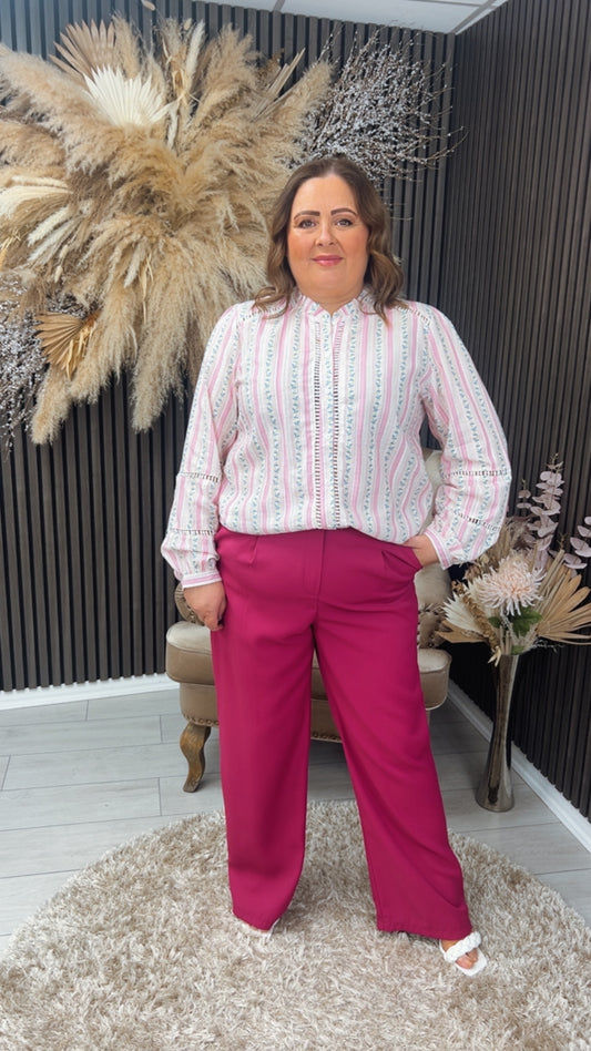 GINNY TROUSERS - MAGENTA
