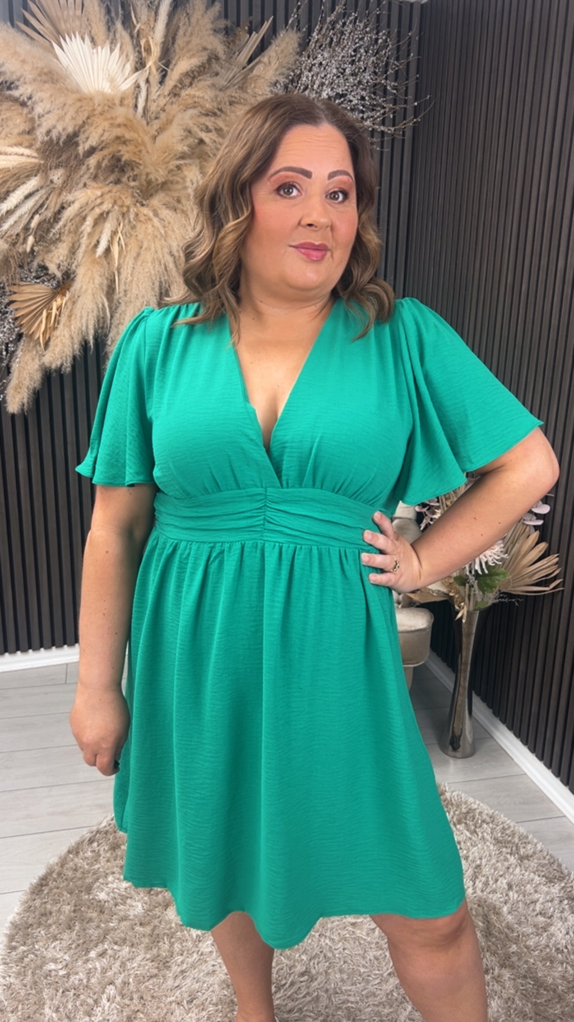 ELLA DRESS - GREEN