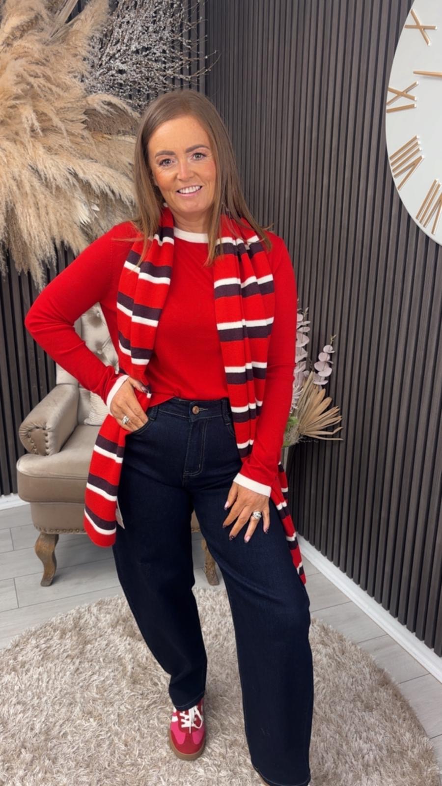 ALISON SCARF - RED