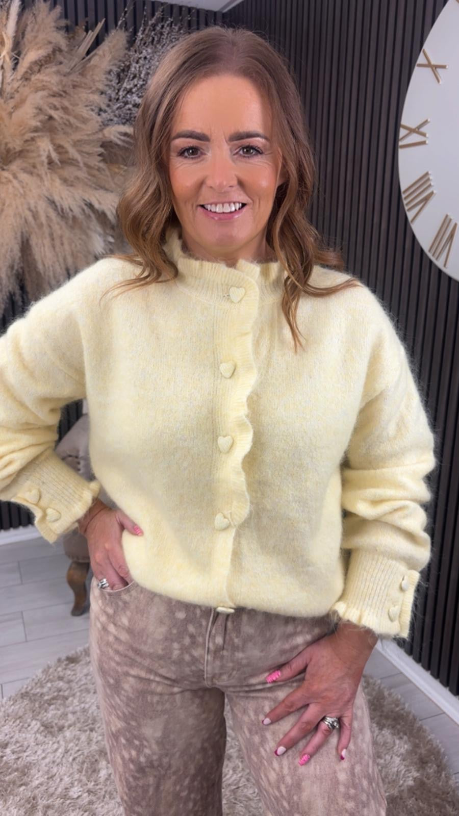 NICOLA CARDIGAN - YELLOW