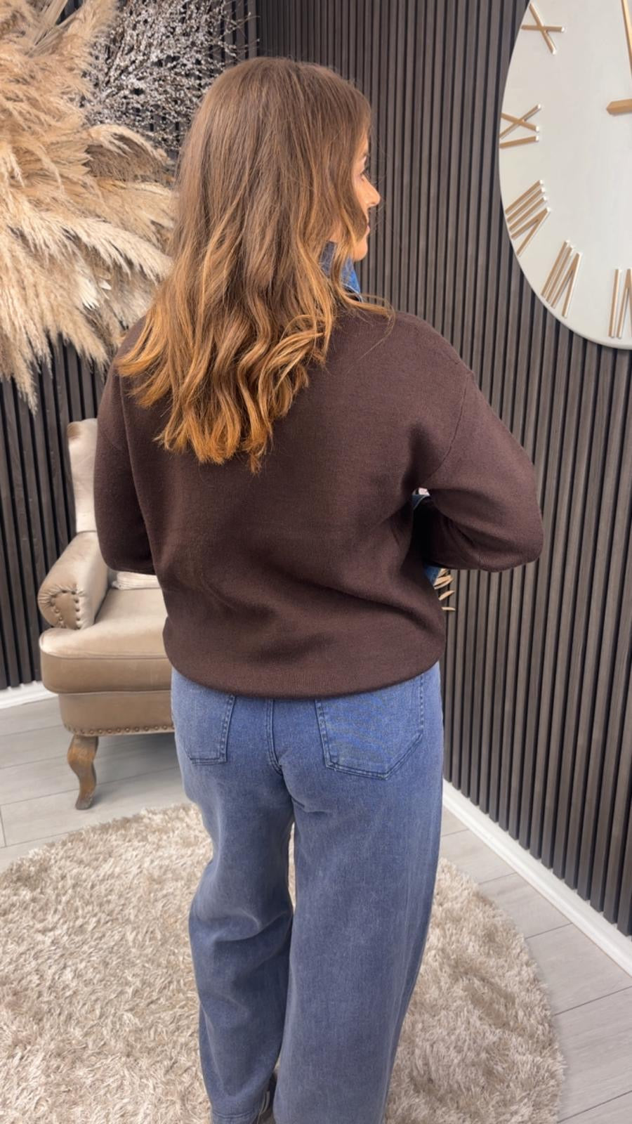 MACEY JUMPER - BROWN