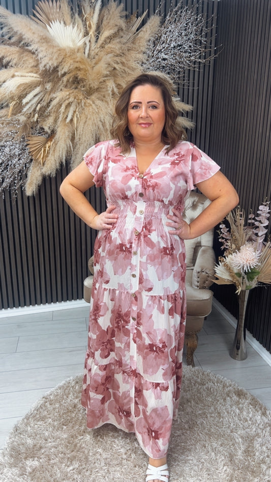 JANA DRESS - MAUVE PINK