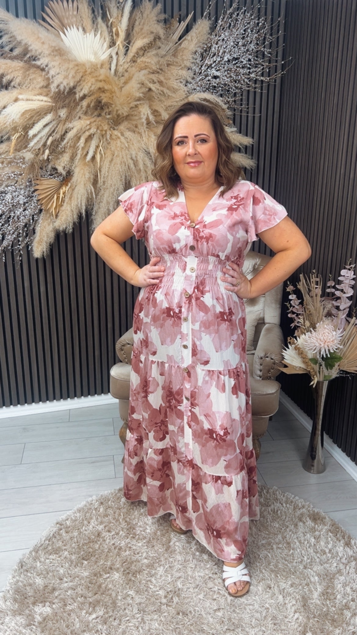 JANA DRESS - MAUVE PINK
