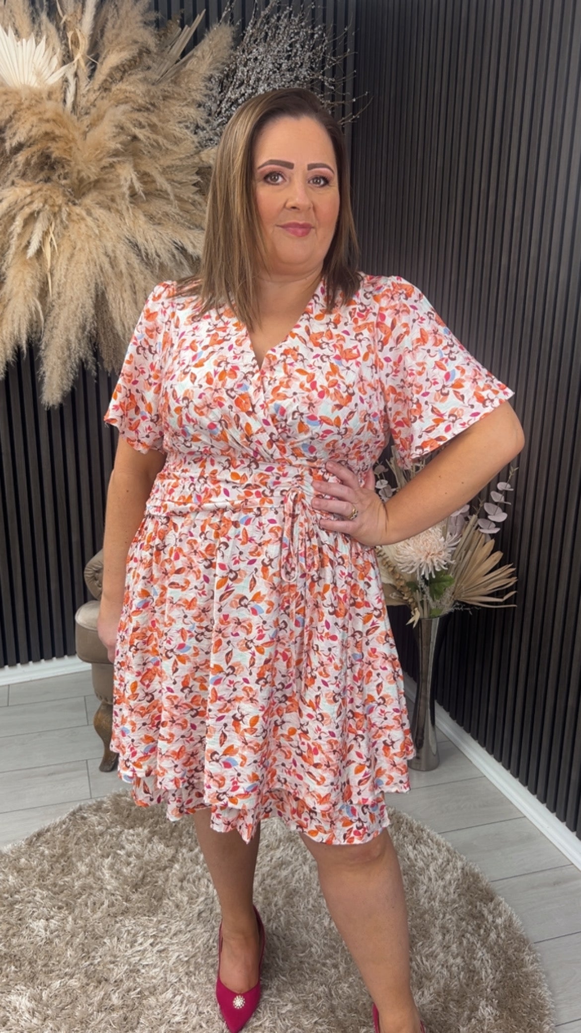 GERALDINE DRESS - ROSE