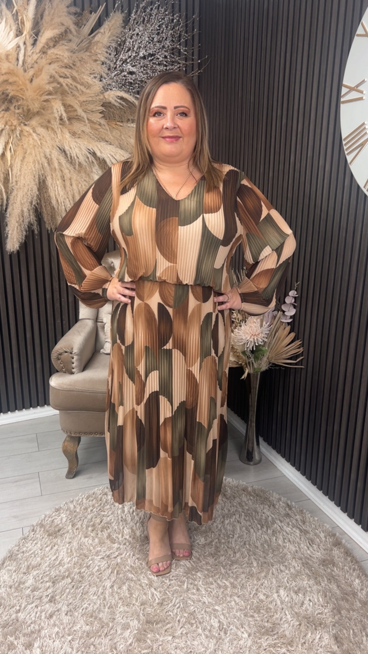 LOIS DRESS - KHAKI