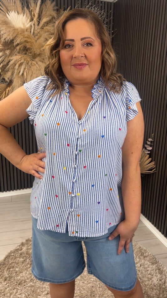LORIE TOP - BLUE