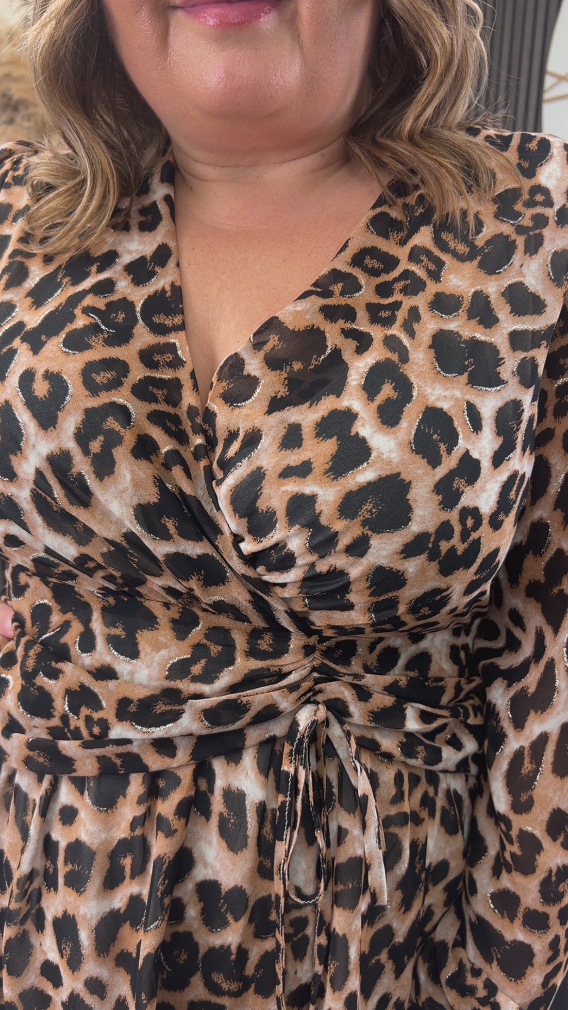 CASSIE DRESS - LEOPARD PRINT