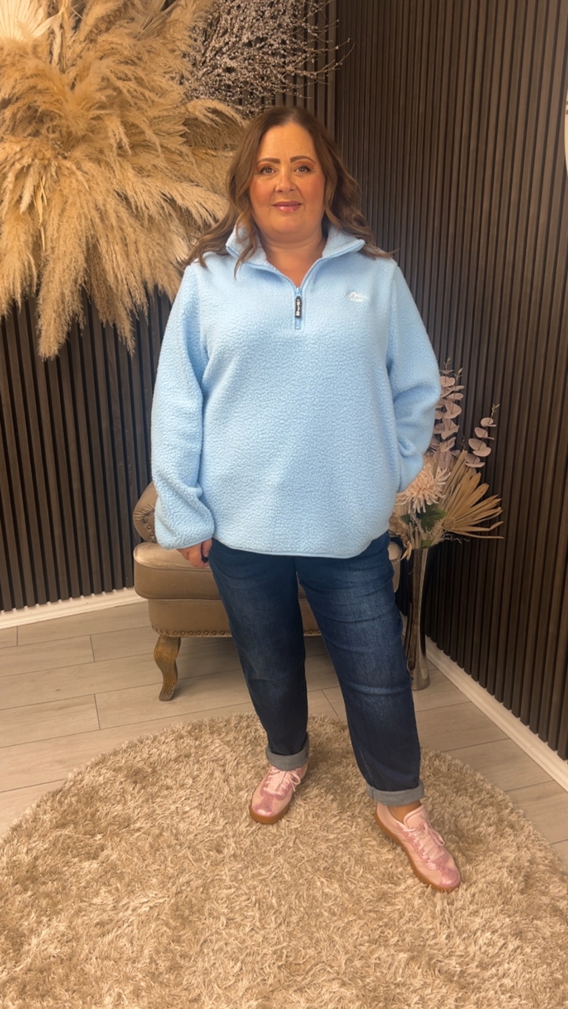 AIDEEN FLEECE - BLUE
