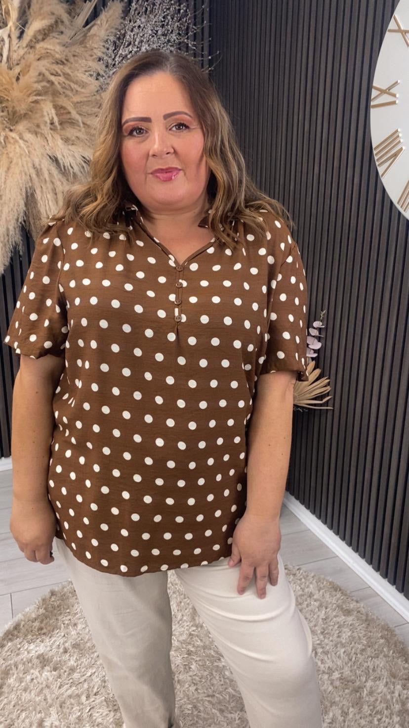 CLARA TOP - BROWN