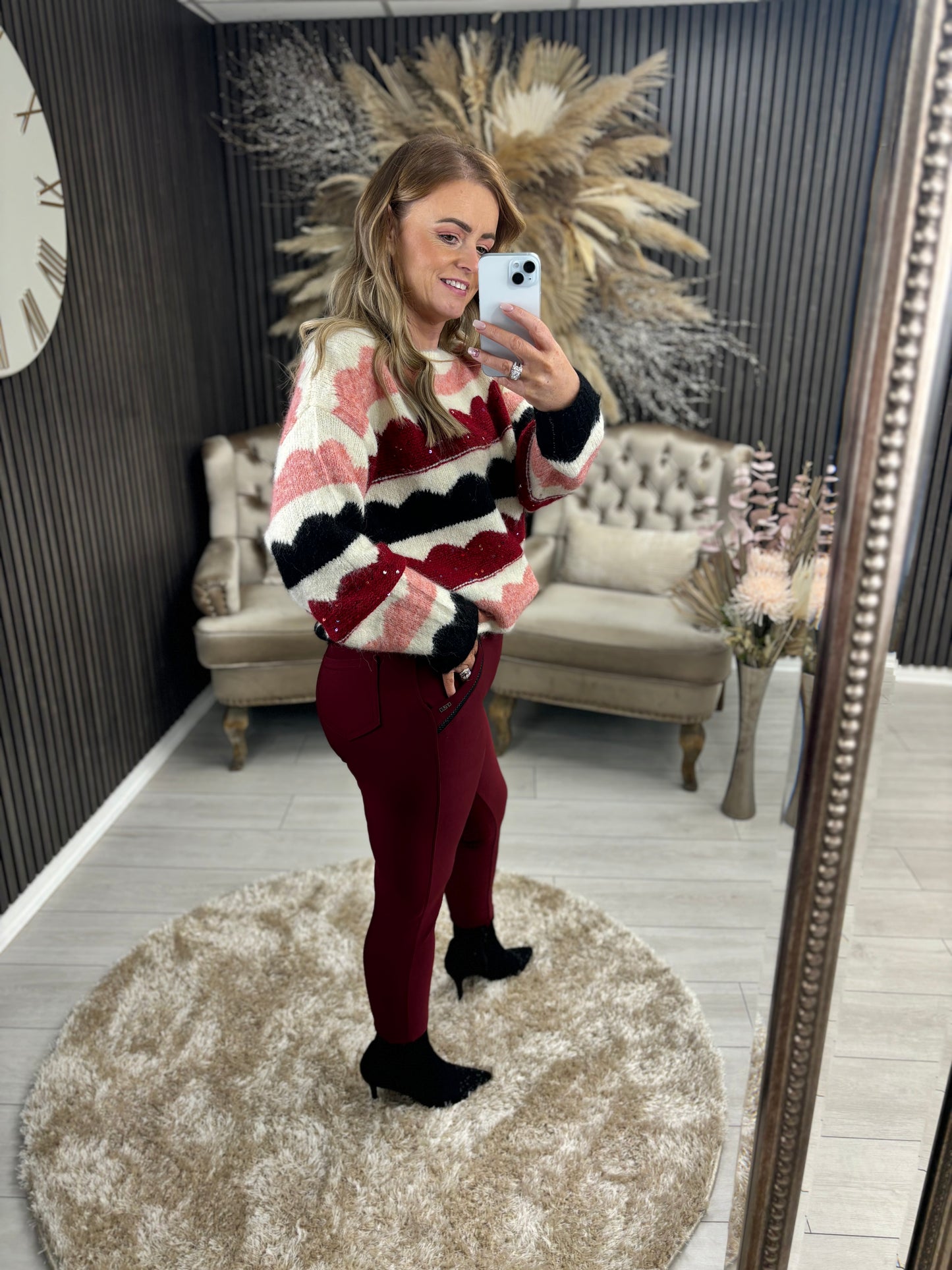 ZENDAYA LEGGINGS - BURGUNDY