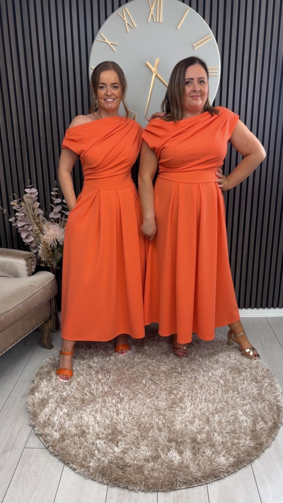 DOLLIE DRESS - CORAL