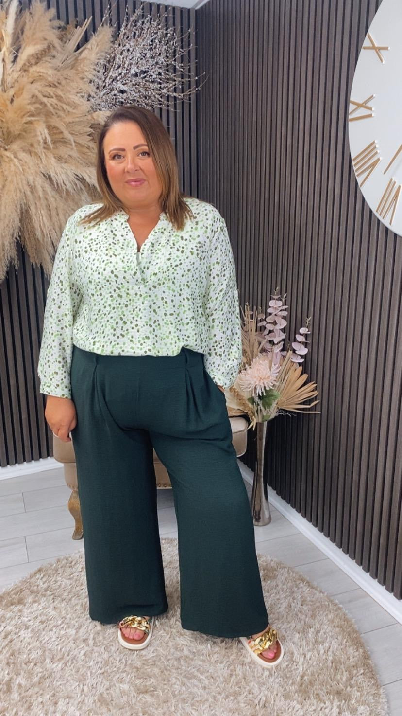 BRIDIE TOP  - GREEN