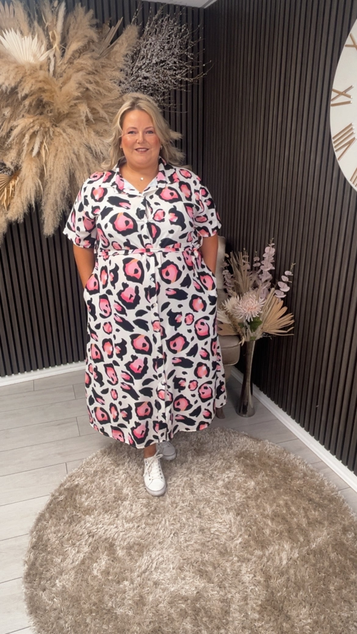 MOLLY SHIRT DRESS - ANIMAL