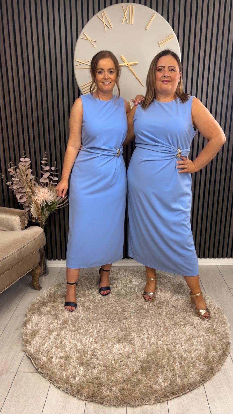 LOUISA DRESS - BLUE
