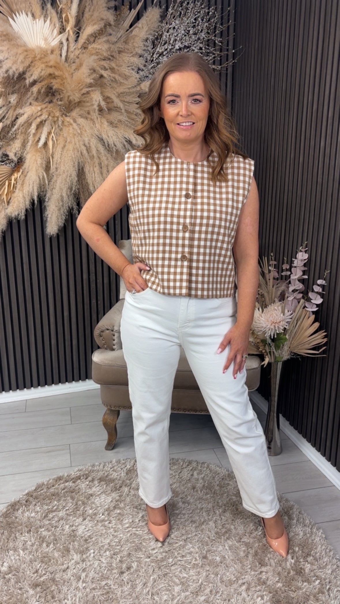 DANIELLE WAISTCOAT - BROWN