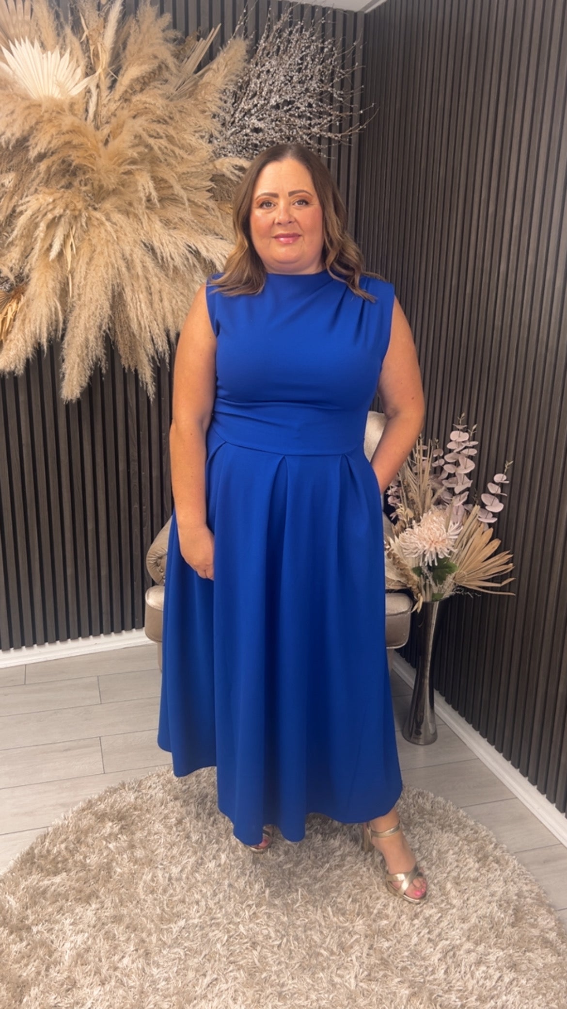 ROMY DRESS - COBALT