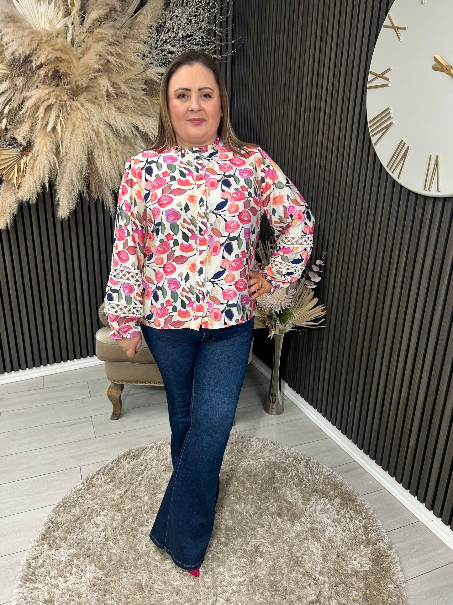 FRANKIE SHIRT - MULTI FLORAL