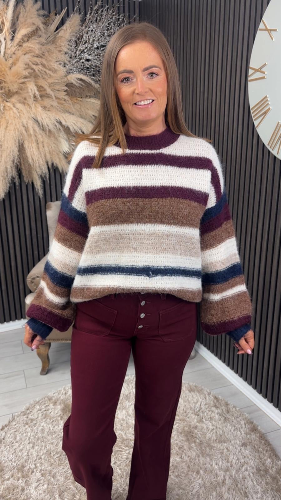 TYLER JEANS - BURGUNDY
