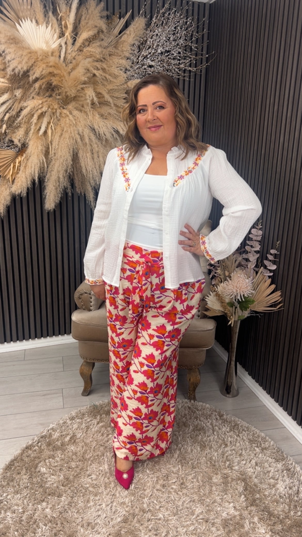 ELSIE MAY TROUSERS - FLORAL