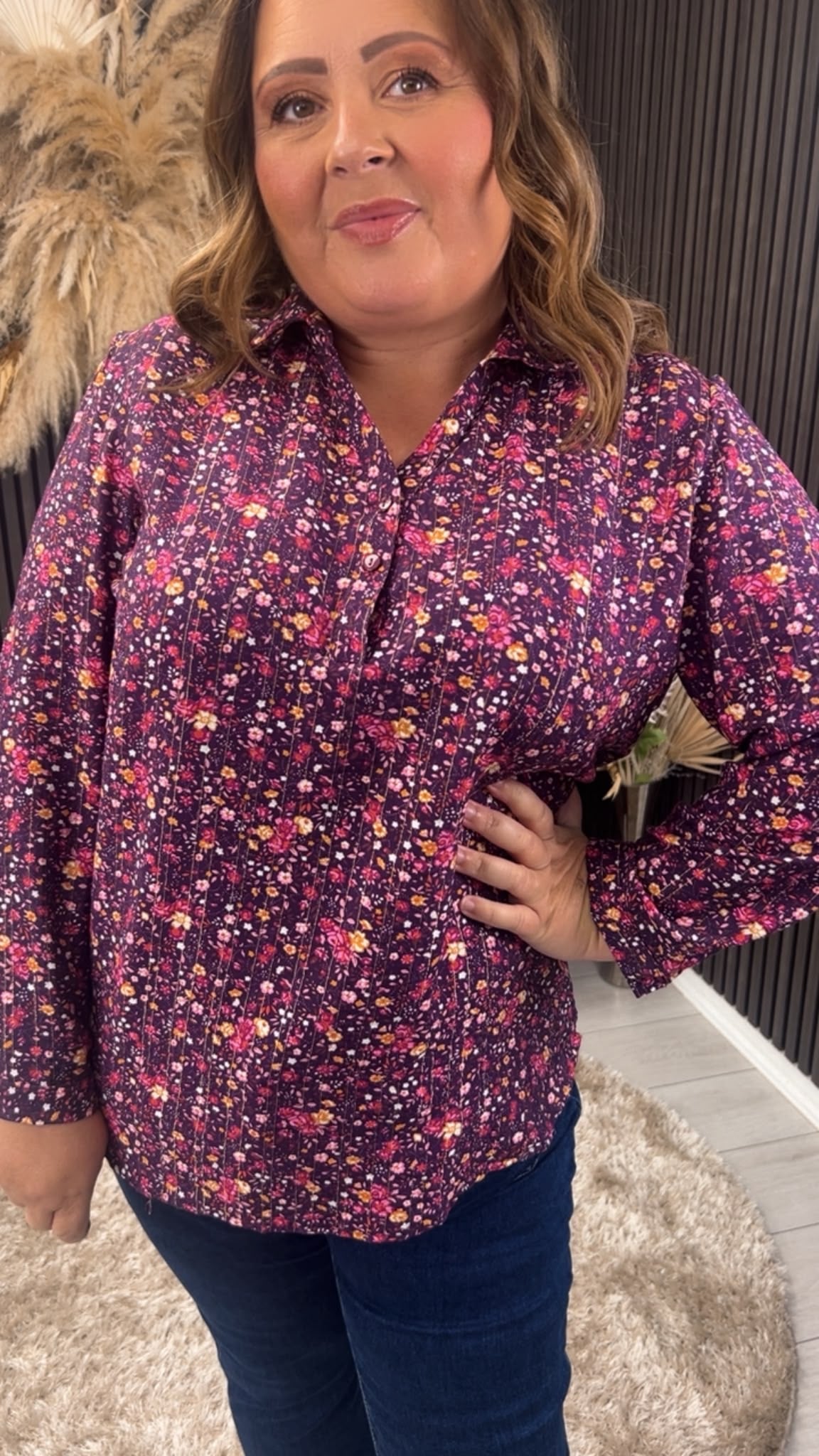 GINNIE BLOUSE - PLUM