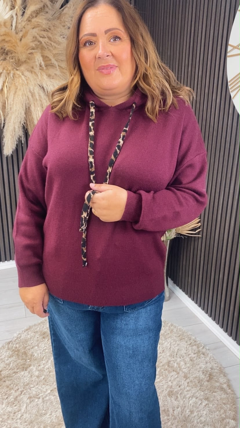 KENDALL HOODIE - BORDEAUX