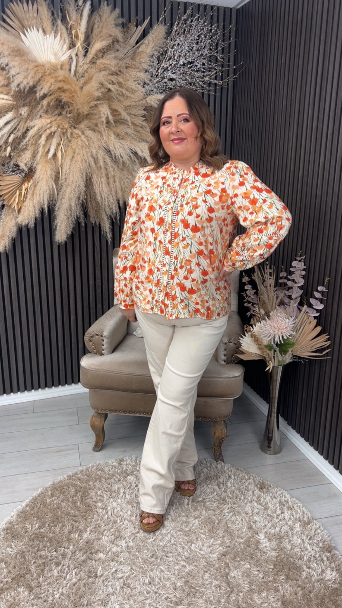 LILIBETH SHIRT - CORAL