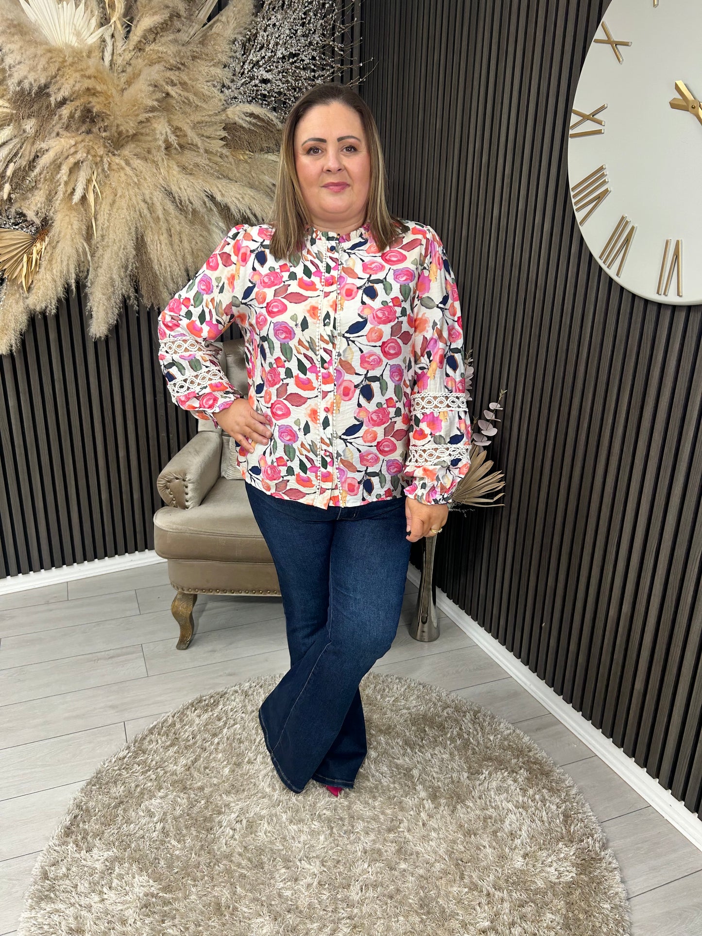 FRANKIE SHIRT - MULTI FLORAL