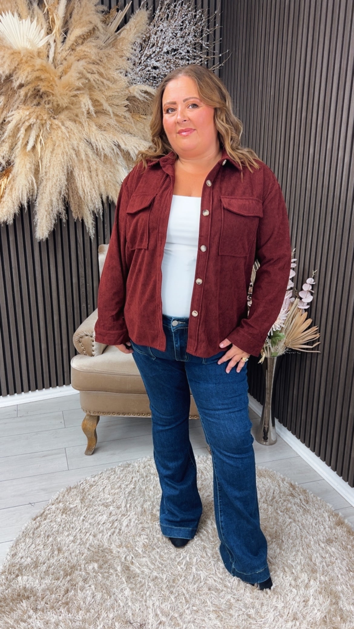 RITA JACKET - BORDEAUX