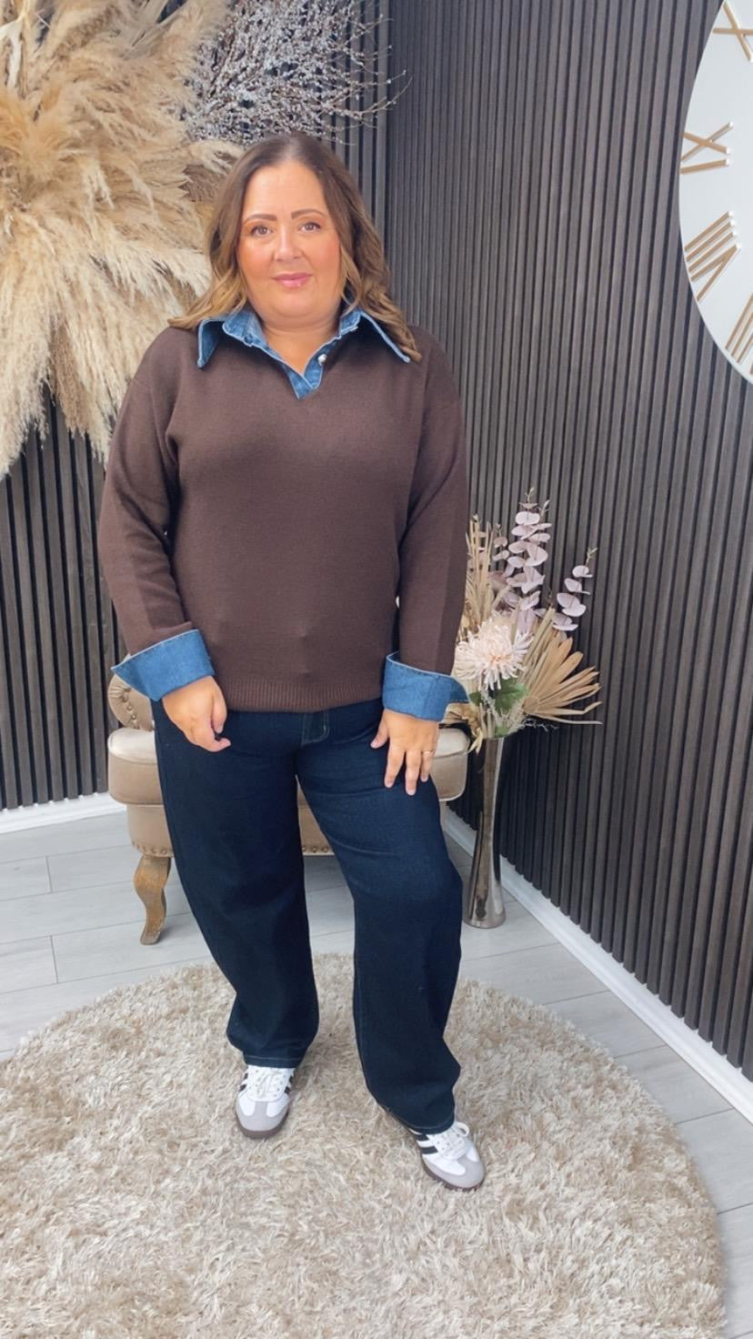 MACEY JUMPER - BROWN