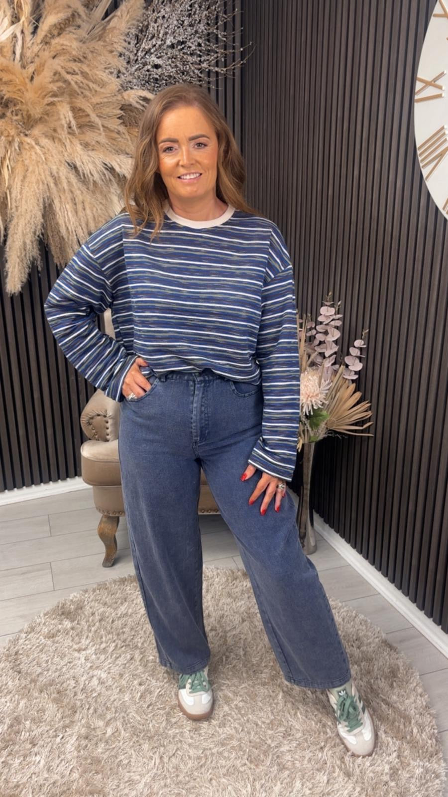 MARJORIE TOP - NAVY