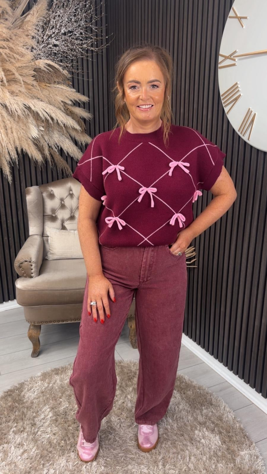 JODI JUMPER - BURGUNDY