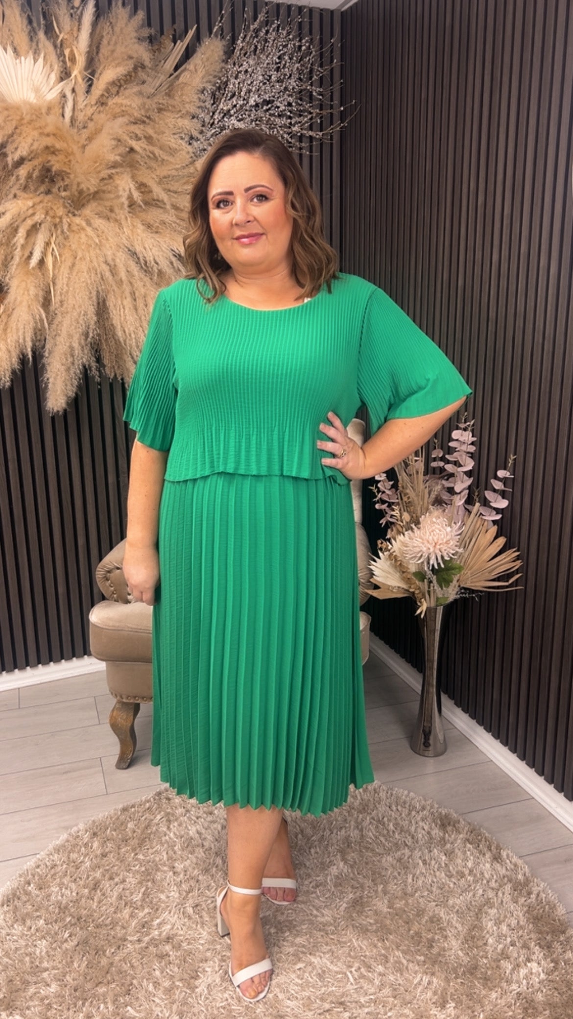 PAM DRESS - GREEN