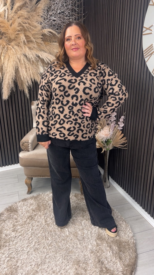 GEORGIE JUMPER- LEOPARD