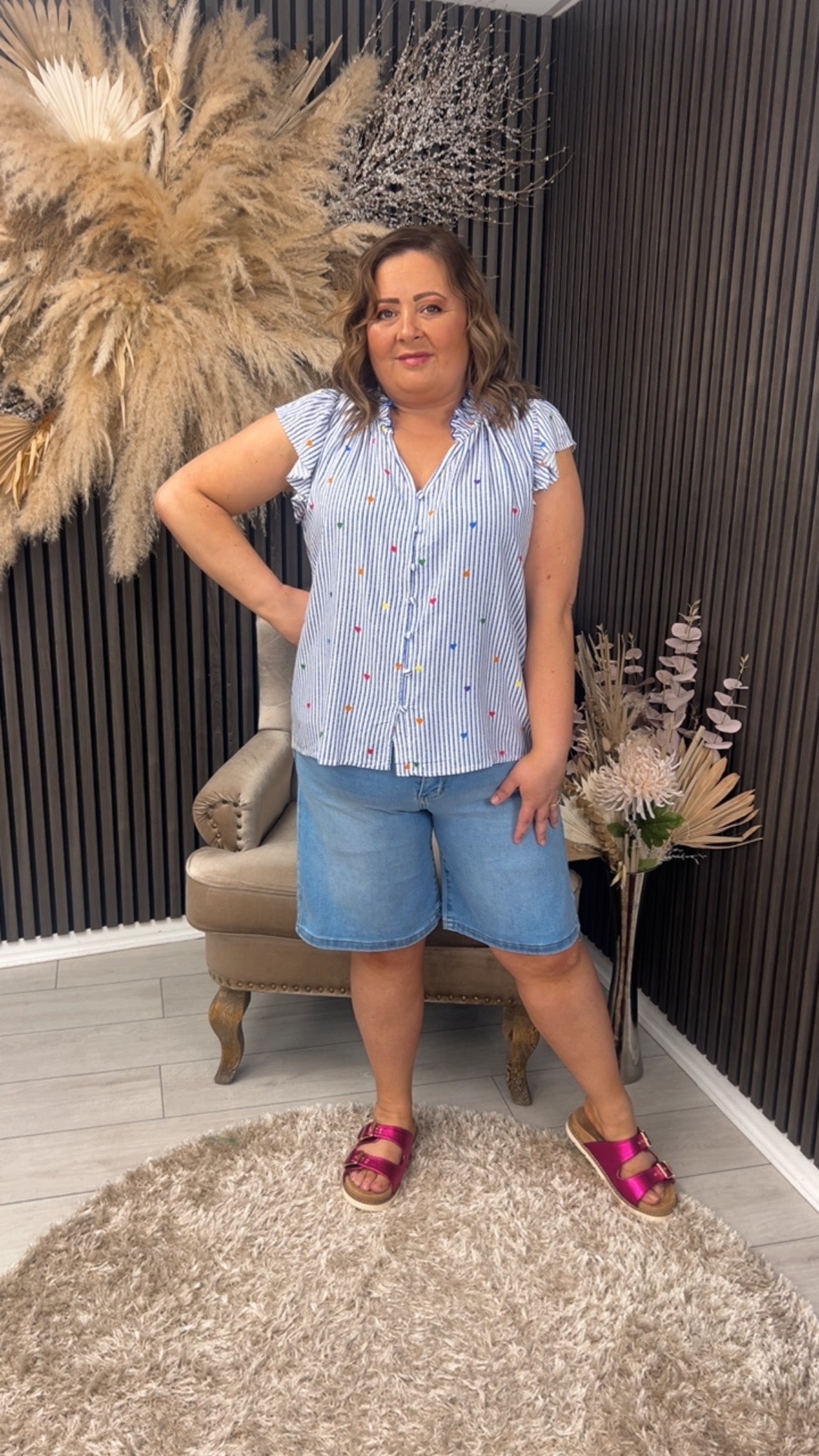 LORIE TOP - BLUE