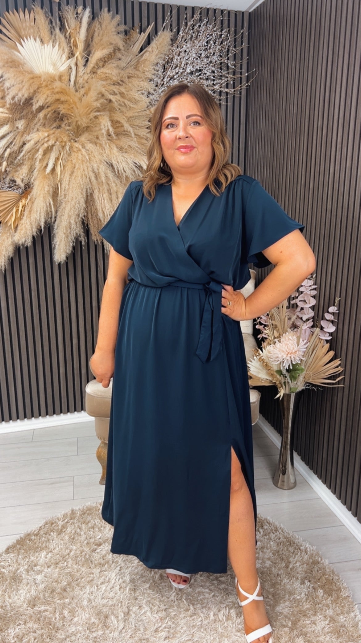 TRACEY DRESS - NAVY