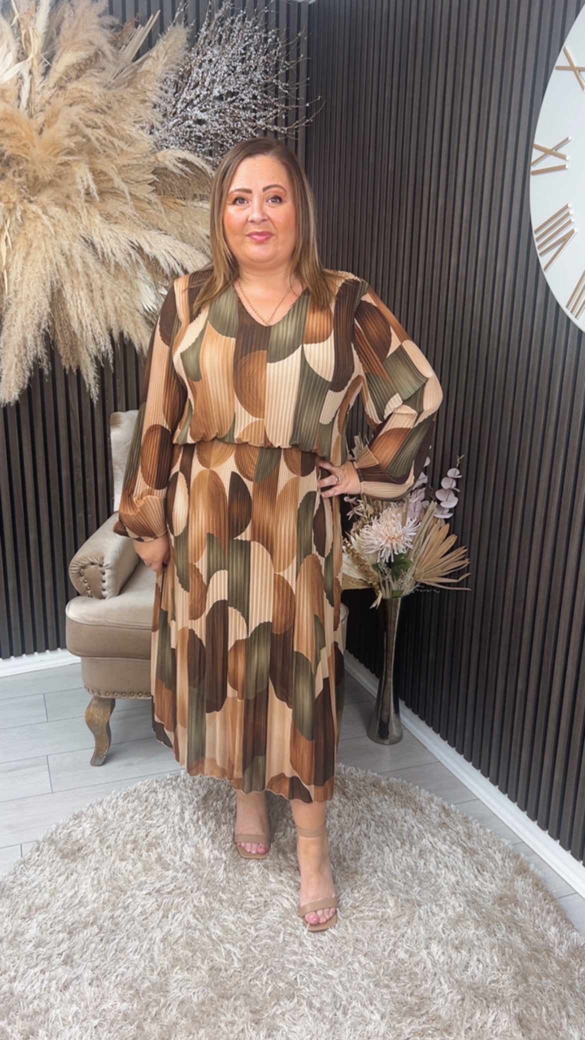 LOIS DRESS - KHAKI