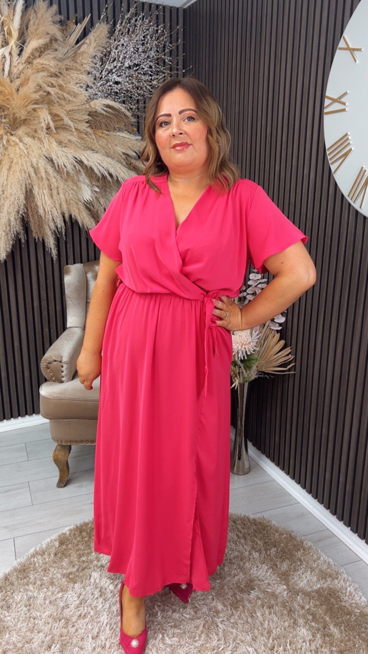 TRACEY DRESS - FUCHSIA