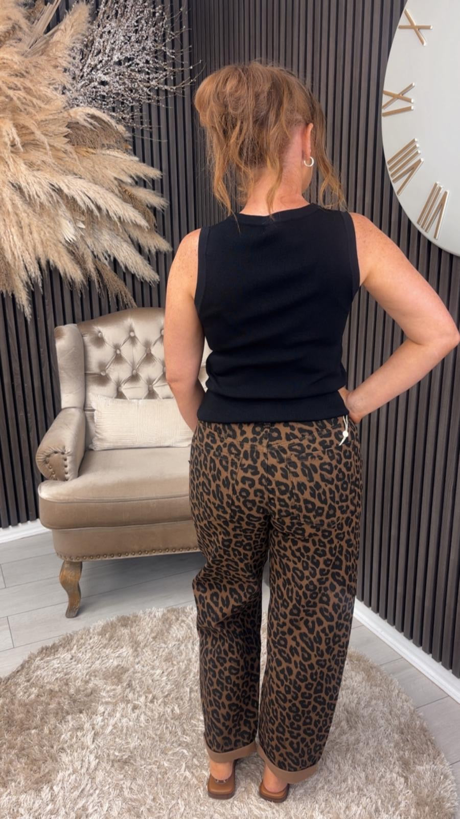 SAOIRSE JEANS - ANIMAL PRINT