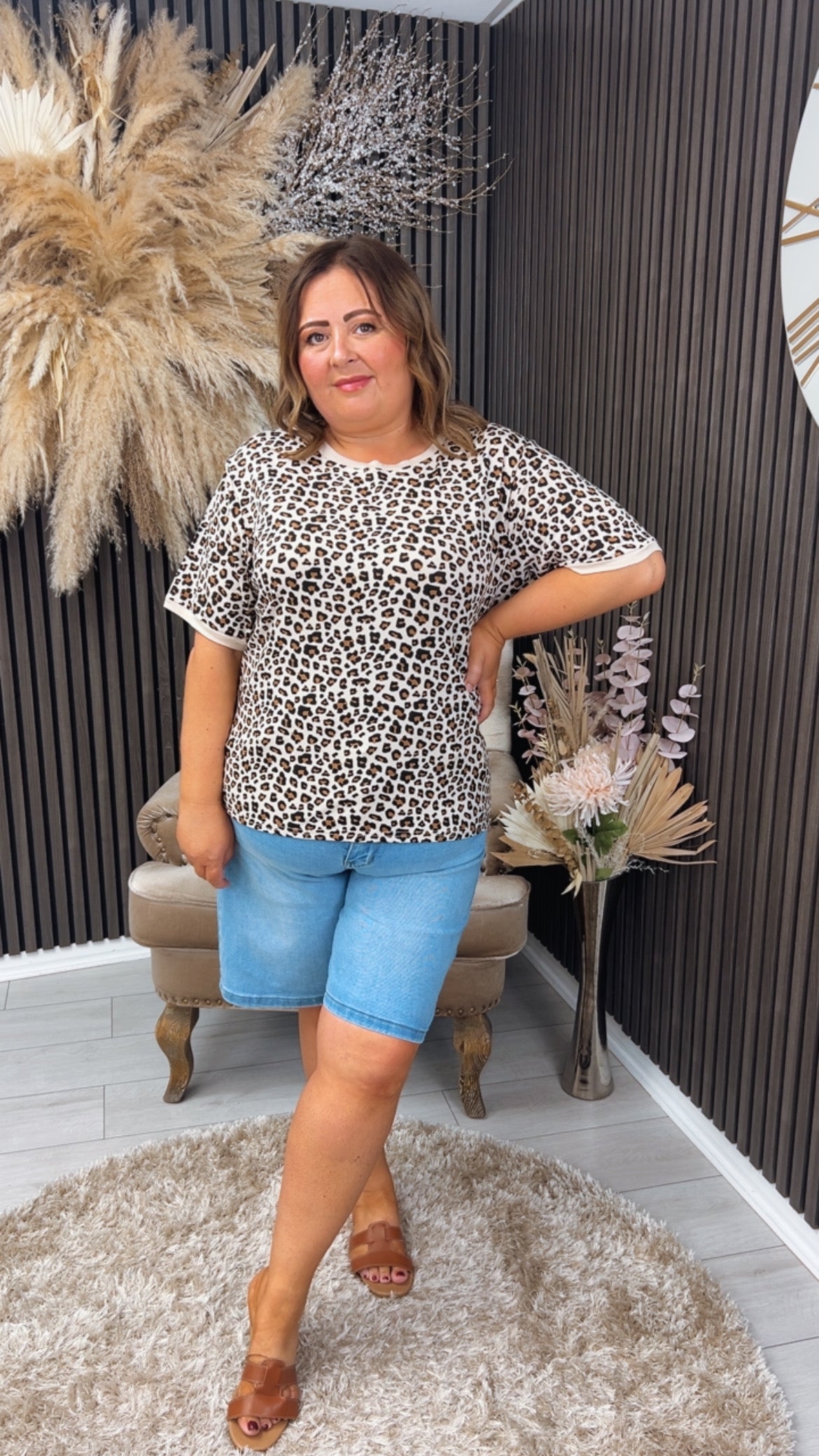 TAMMIE ANIMAL PRINT T-SHIRT