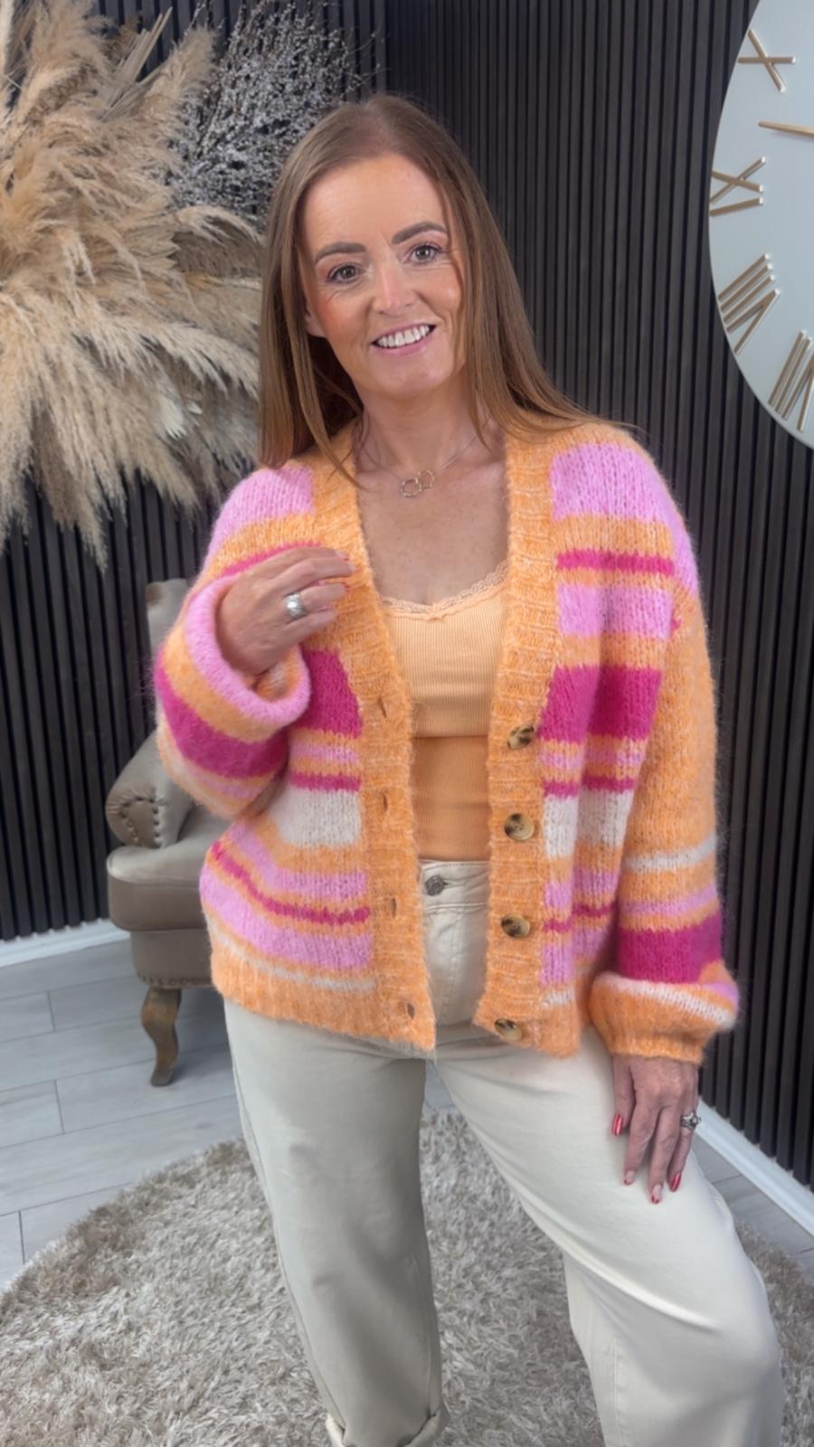 BROOKE CARDIGAN - ORANGE