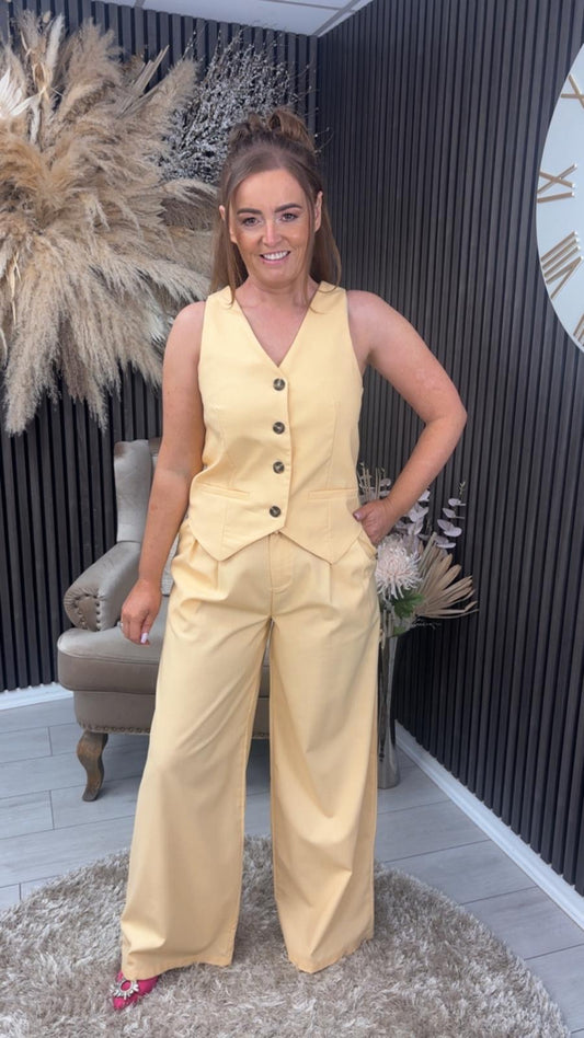 DEENA WAISTCOAT - YELLOW